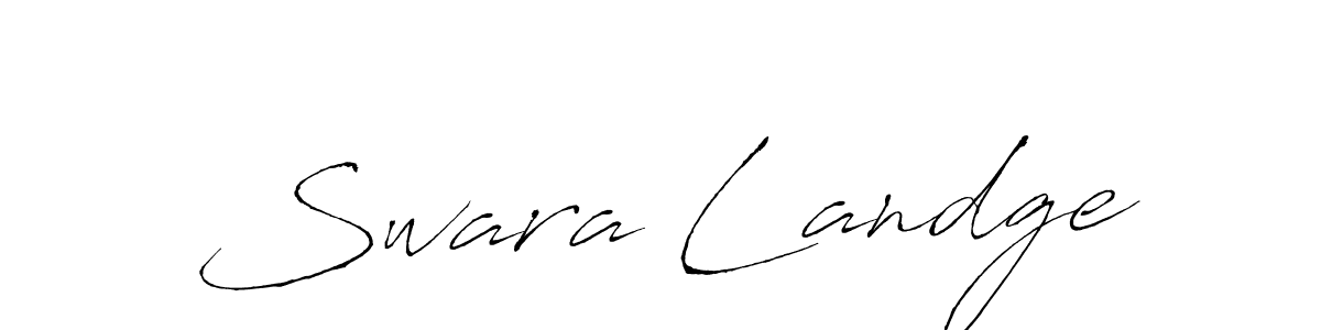 Make a beautiful signature design for name Swara Landge. Use this online signature maker to create a handwritten signature for free. Swara Landge signature style 6 images and pictures png