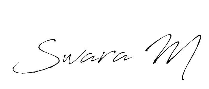 Also You can easily find your signature by using the search form. We will create Swara M name handwritten signature images for you free of cost using Antro_Vectra sign style. Swara M signature style 6 images and pictures png