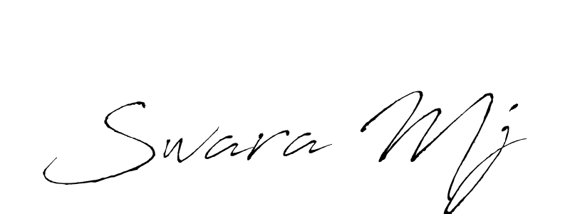 Antro_Vectra is a professional signature style that is perfect for those who want to add a touch of class to their signature. It is also a great choice for those who want to make their signature more unique. Get Swara Mj name to fancy signature for free. Swara Mj signature style 6 images and pictures png