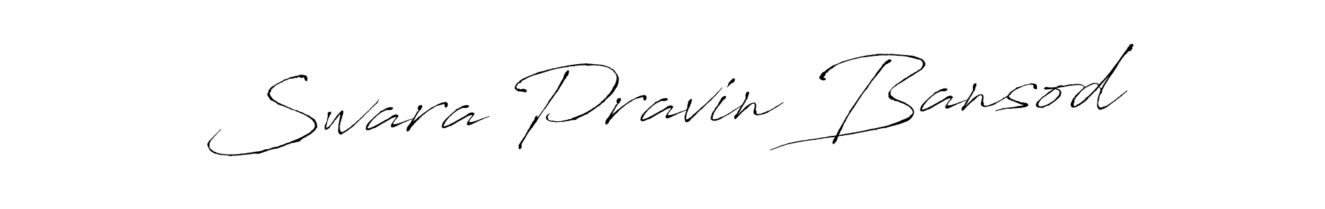 This is the best signature style for the Swara Pravin Bansod name. Also you like these signature font (Antro_Vectra). Mix name signature. Swara Pravin Bansod signature style 6 images and pictures png