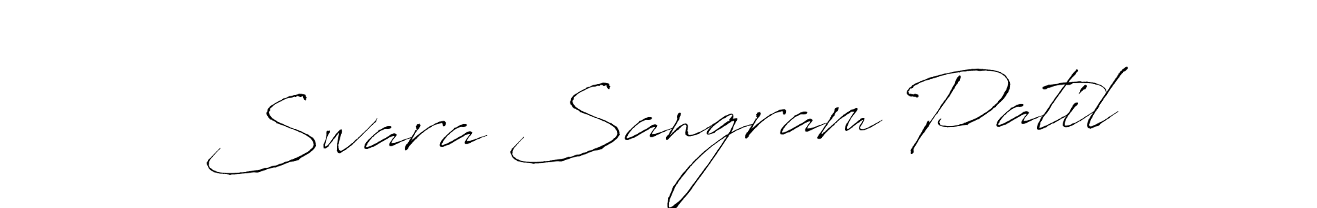 It looks lik you need a new signature style for name Swara Sangram Patil. Design unique handwritten (Antro_Vectra) signature with our free signature maker in just a few clicks. Swara Sangram Patil signature style 6 images and pictures png