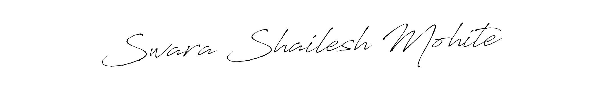 Create a beautiful signature design for name Swara Shailesh Mohite. With this signature (Antro_Vectra) fonts, you can make a handwritten signature for free. Swara Shailesh Mohite signature style 6 images and pictures png