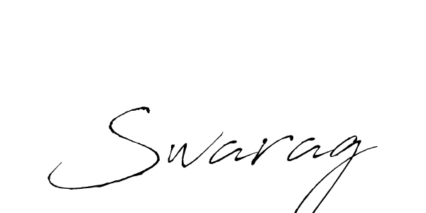 Antro_Vectra is a professional signature style that is perfect for those who want to add a touch of class to their signature. It is also a great choice for those who want to make their signature more unique. Get Swarag name to fancy signature for free. Swarag signature style 6 images and pictures png