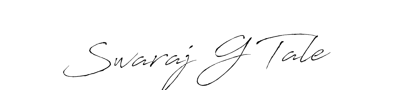 How to make Swaraj G Tale signature? Antro_Vectra is a professional autograph style. Create handwritten signature for Swaraj G Tale name. Swaraj G Tale signature style 6 images and pictures png