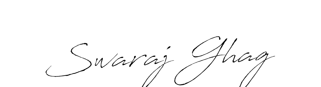 Swaraj Ghag stylish signature style. Best Handwritten Sign (Antro_Vectra) for my name. Handwritten Signature Collection Ideas for my name Swaraj Ghag. Swaraj Ghag signature style 6 images and pictures png