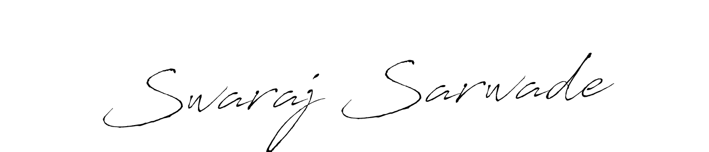 This is the best signature style for the Swaraj Sarwade name. Also you like these signature font (Antro_Vectra). Mix name signature. Swaraj Sarwade signature style 6 images and pictures png