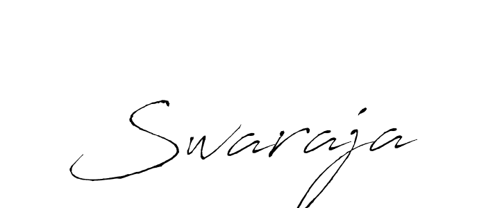 Make a beautiful signature design for name Swaraja. With this signature (Antro_Vectra) style, you can create a handwritten signature for free. Swaraja signature style 6 images and pictures png