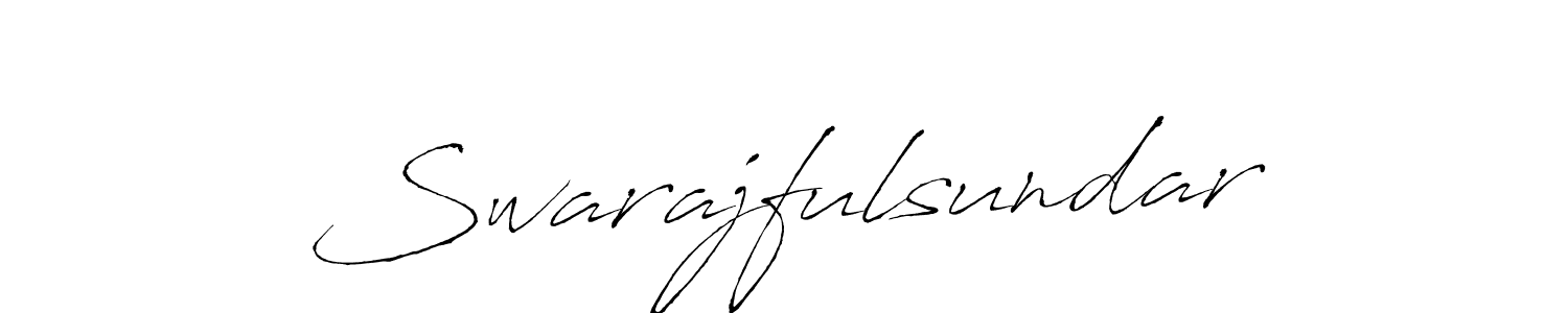 How to make Swarajfulsundar signature? Antro_Vectra is a professional autograph style. Create handwritten signature for Swarajfulsundar name. Swarajfulsundar signature style 6 images and pictures png