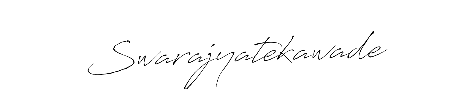 Create a beautiful signature design for name Swarajyatekawade. With this signature (Antro_Vectra) fonts, you can make a handwritten signature for free. Swarajyatekawade signature style 6 images and pictures png