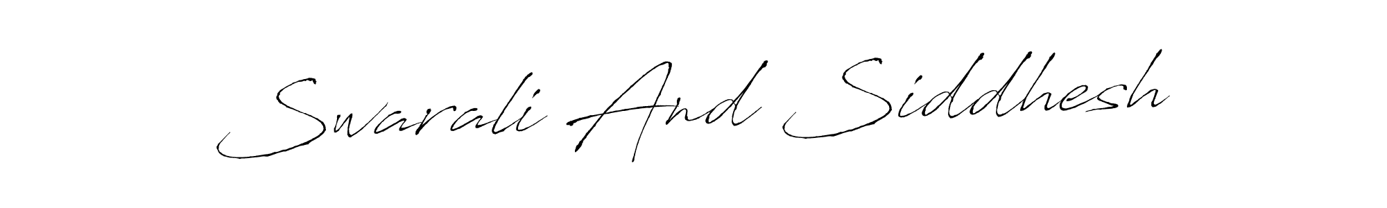 It looks lik you need a new signature style for name Swarali And Siddhesh. Design unique handwritten (Antro_Vectra) signature with our free signature maker in just a few clicks. Swarali And Siddhesh signature style 6 images and pictures png