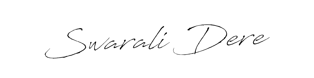 Use a signature maker to create a handwritten signature online. With this signature software, you can design (Antro_Vectra) your own signature for name Swarali Dere. Swarali Dere signature style 6 images and pictures png