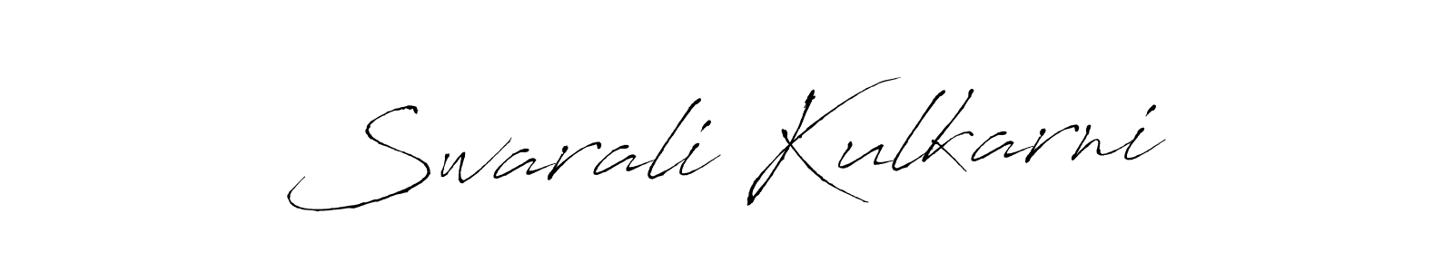 Design your own signature with our free online signature maker. With this signature software, you can create a handwritten (Antro_Vectra) signature for name Swarali Kulkarni. Swarali Kulkarni signature style 6 images and pictures png