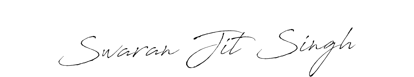 How to make Swaran Jit Singh name signature. Use Antro_Vectra style for creating short signs online. This is the latest handwritten sign. Swaran Jit Singh signature style 6 images and pictures png
