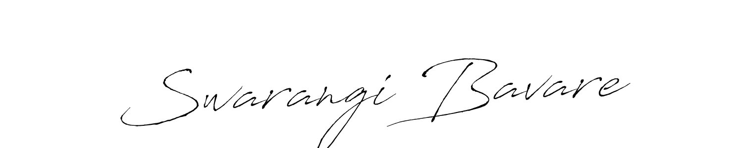 Create a beautiful signature design for name Swarangi Bavare. With this signature (Antro_Vectra) fonts, you can make a handwritten signature for free. Swarangi Bavare signature style 6 images and pictures png