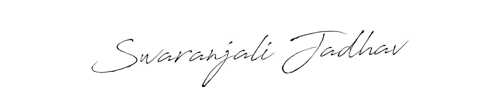 Make a short Swaranjali Jadhav signature style. Manage your documents anywhere anytime using Antro_Vectra. Create and add eSignatures, submit forms, share and send files easily. Swaranjali Jadhav signature style 6 images and pictures png