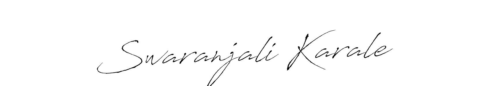 Make a beautiful signature design for name Swaranjali Karale. Use this online signature maker to create a handwritten signature for free. Swaranjali Karale signature style 6 images and pictures png