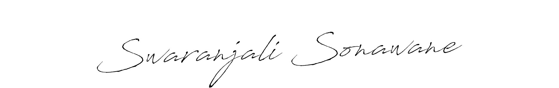 Swaranjali Sonawane stylish signature style. Best Handwritten Sign (Antro_Vectra) for my name. Handwritten Signature Collection Ideas for my name Swaranjali Sonawane. Swaranjali Sonawane signature style 6 images and pictures png