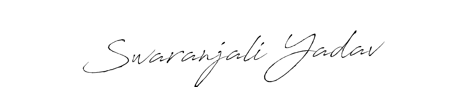 Swaranjali Yadav stylish signature style. Best Handwritten Sign (Antro_Vectra) for my name. Handwritten Signature Collection Ideas for my name Swaranjali Yadav. Swaranjali Yadav signature style 6 images and pictures png