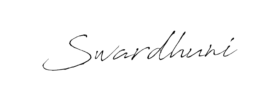 How to make Swardhuni name signature. Use Antro_Vectra style for creating short signs online. This is the latest handwritten sign. Swardhuni signature style 6 images and pictures png