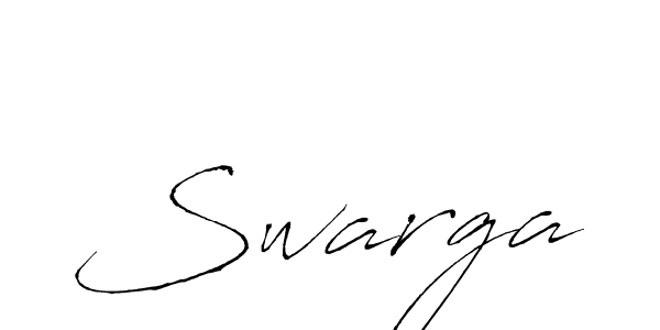 How to make Swarga signature? Antro_Vectra is a professional autograph style. Create handwritten signature for Swarga name. Swarga signature style 6 images and pictures png