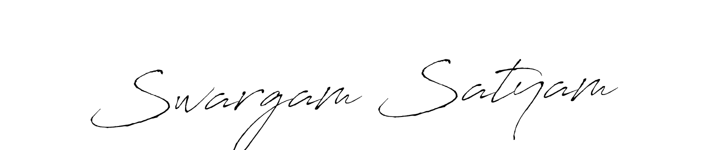 Make a beautiful signature design for name Swargam Satyam. Use this online signature maker to create a handwritten signature for free. Swargam Satyam signature style 6 images and pictures png