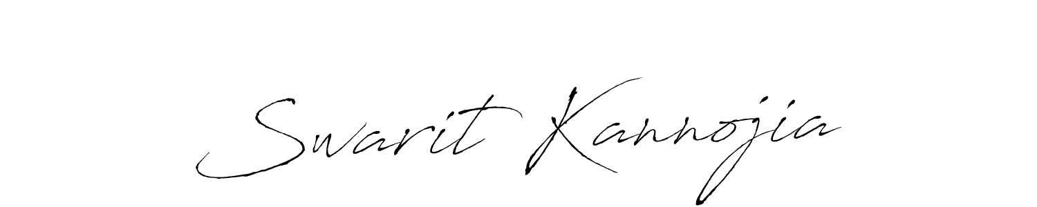 You should practise on your own different ways (Antro_Vectra) to write your name (Swarit Kannojia) in signature. don't let someone else do it for you. Swarit Kannojia signature style 6 images and pictures png