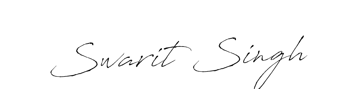 Create a beautiful signature design for name Swarit Singh. With this signature (Antro_Vectra) fonts, you can make a handwritten signature for free. Swarit Singh signature style 6 images and pictures png