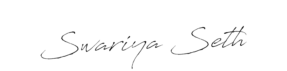 Antro_Vectra is a professional signature style that is perfect for those who want to add a touch of class to their signature. It is also a great choice for those who want to make their signature more unique. Get Swariya Seth name to fancy signature for free. Swariya Seth signature style 6 images and pictures png