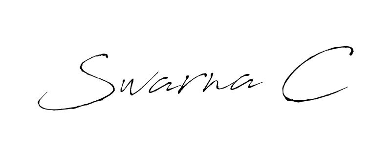 How to make Swarna C signature? Antro_Vectra is a professional autograph style. Create handwritten signature for Swarna C name. Swarna C signature style 6 images and pictures png