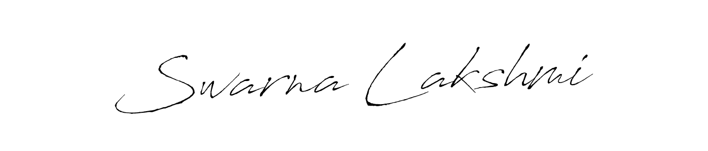 How to make Swarna Lakshmi signature? Antro_Vectra is a professional autograph style. Create handwritten signature for Swarna Lakshmi name. Swarna Lakshmi signature style 6 images and pictures png