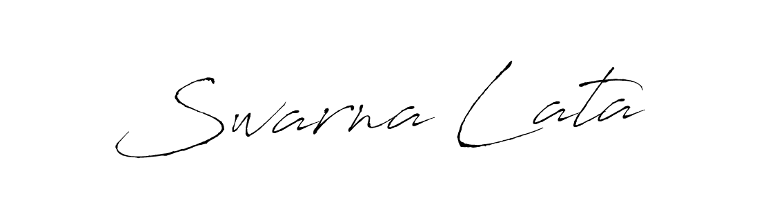 Use a signature maker to create a handwritten signature online. With this signature software, you can design (Antro_Vectra) your own signature for name Swarna Lata. Swarna Lata signature style 6 images and pictures png