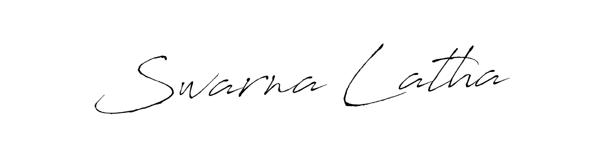 Design your own signature with our free online signature maker. With this signature software, you can create a handwritten (Antro_Vectra) signature for name Swarna Latha. Swarna Latha signature style 6 images and pictures png