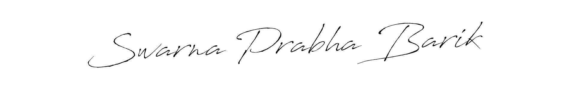 Use a signature maker to create a handwritten signature online. With this signature software, you can design (Antro_Vectra) your own signature for name Swarna Prabha Barik. Swarna Prabha Barik signature style 6 images and pictures png