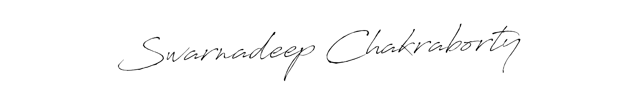 How to make Swarnadeep Chakraborty name signature. Use Antro_Vectra style for creating short signs online. This is the latest handwritten sign. Swarnadeep Chakraborty signature style 6 images and pictures png