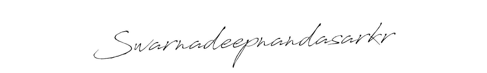 Make a beautiful signature design for name Swarnadeepnandasarkr. With this signature (Antro_Vectra) style, you can create a handwritten signature for free. Swarnadeepnandasarkr signature style 6 images and pictures png