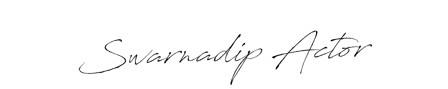 Design your own signature with our free online signature maker. With this signature software, you can create a handwritten (Antro_Vectra) signature for name Swarnadip Actor. Swarnadip Actor signature style 6 images and pictures png
