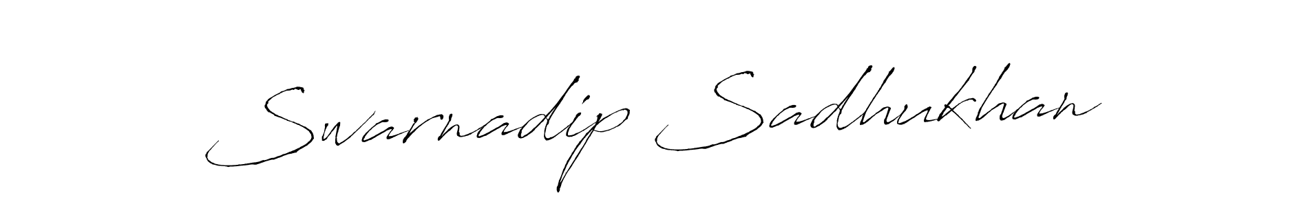 Use a signature maker to create a handwritten signature online. With this signature software, you can design (Antro_Vectra) your own signature for name Swarnadip Sadhukhan. Swarnadip Sadhukhan signature style 6 images and pictures png