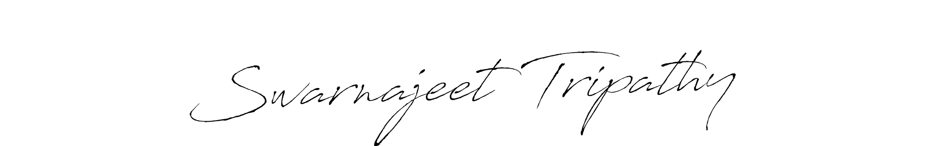 How to make Swarnajeet Tripathy name signature. Use Antro_Vectra style for creating short signs online. This is the latest handwritten sign. Swarnajeet Tripathy signature style 6 images and pictures png