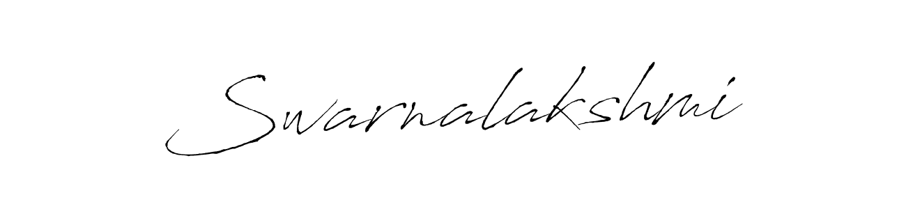 Make a beautiful signature design for name Swarnalakshmi. With this signature (Antro_Vectra) style, you can create a handwritten signature for free. Swarnalakshmi signature style 6 images and pictures png