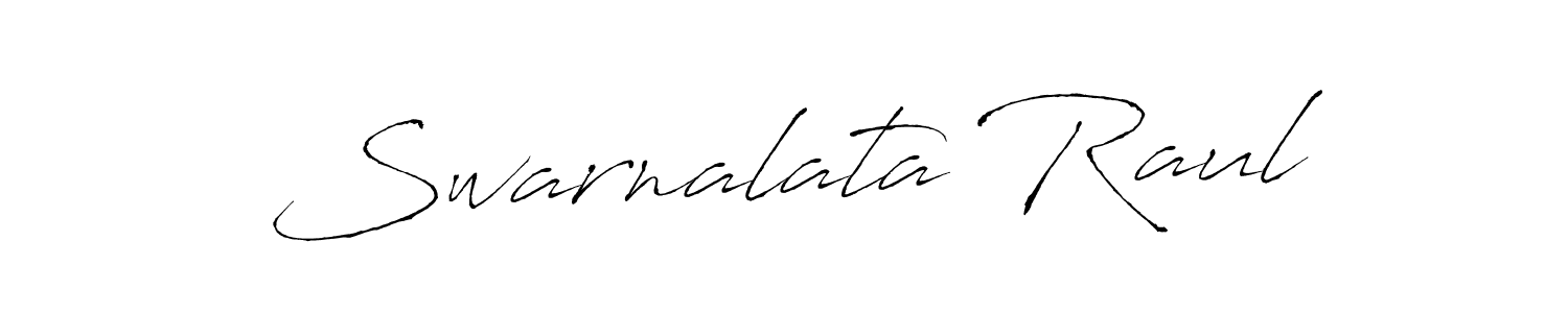 Create a beautiful signature design for name Swarnalata Raul. With this signature (Antro_Vectra) fonts, you can make a handwritten signature for free. Swarnalata Raul signature style 6 images and pictures png
