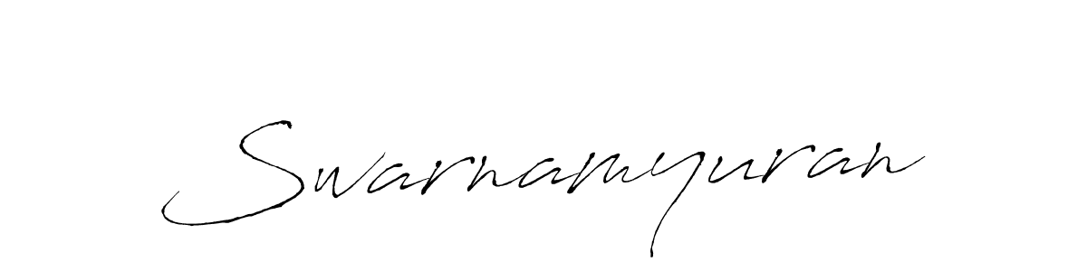 Swarnamyuran stylish signature style. Best Handwritten Sign (Antro_Vectra) for my name. Handwritten Signature Collection Ideas for my name Swarnamyuran. Swarnamyuran signature style 6 images and pictures png