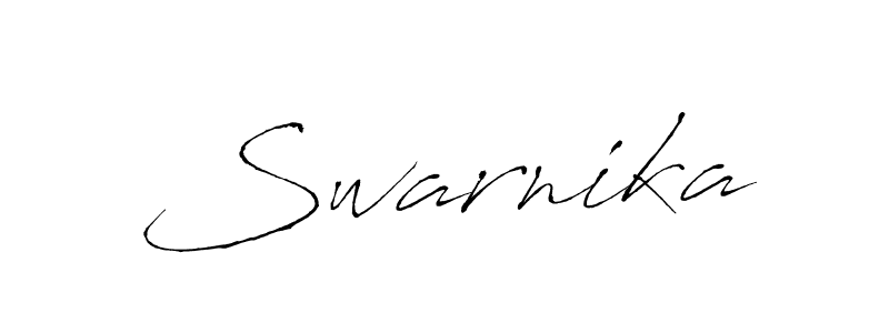 Make a beautiful signature design for name Swarnika. With this signature (Antro_Vectra) style, you can create a handwritten signature for free. Swarnika signature style 6 images and pictures png
