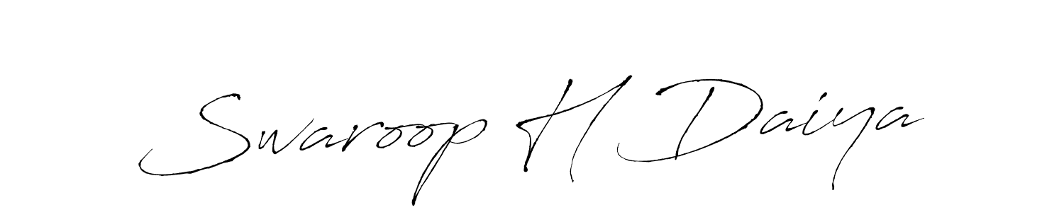 Make a beautiful signature design for name Swaroop H Daiya. Use this online signature maker to create a handwritten signature for free. Swaroop H Daiya signature style 6 images and pictures png