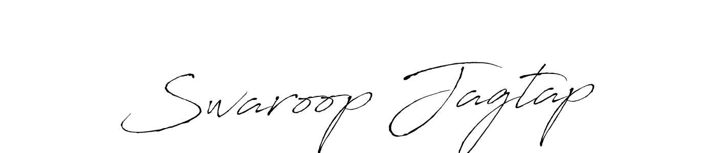 Create a beautiful signature design for name Swaroop Jagtap. With this signature (Antro_Vectra) fonts, you can make a handwritten signature for free. Swaroop Jagtap signature style 6 images and pictures png