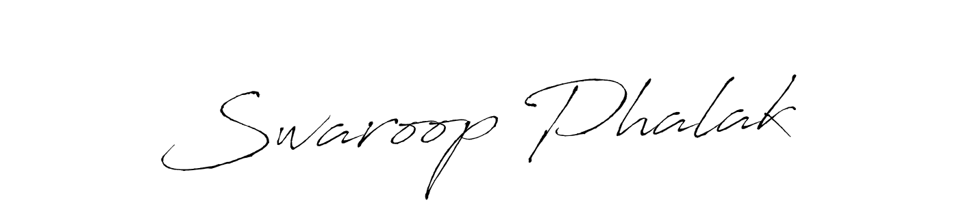 Design your own signature with our free online signature maker. With this signature software, you can create a handwritten (Antro_Vectra) signature for name Swaroop Phalak. Swaroop Phalak signature style 6 images and pictures png