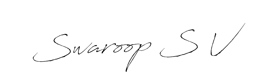 Make a beautiful signature design for name Swaroop S V. Use this online signature maker to create a handwritten signature for free. Swaroop S V signature style 6 images and pictures png