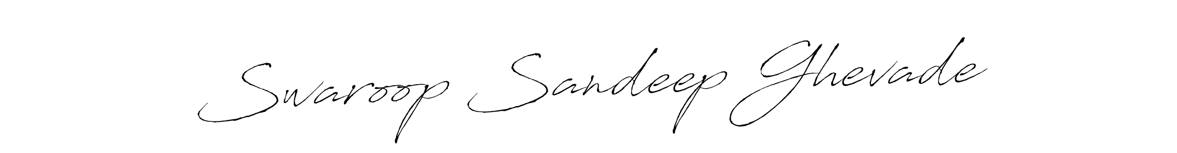 The best way (Antro_Vectra) to make a short signature is to pick only two or three words in your name. The name Swaroop Sandeep Ghevade include a total of six letters. For converting this name. Swaroop Sandeep Ghevade signature style 6 images and pictures png