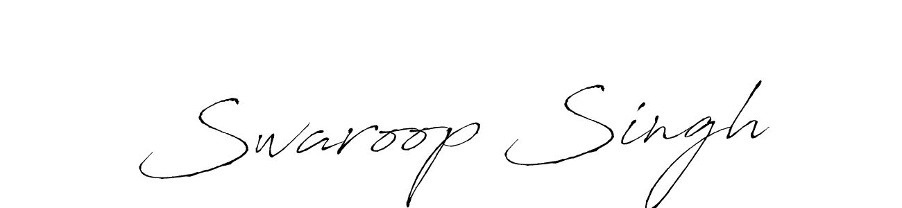 Design your own signature with our free online signature maker. With this signature software, you can create a handwritten (Antro_Vectra) signature for name Swaroop Singh. Swaroop Singh signature style 6 images and pictures png