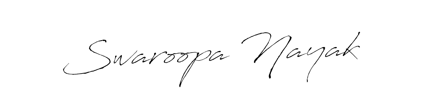 Make a beautiful signature design for name Swaroopa Nayak. With this signature (Antro_Vectra) style, you can create a handwritten signature for free. Swaroopa Nayak signature style 6 images and pictures png