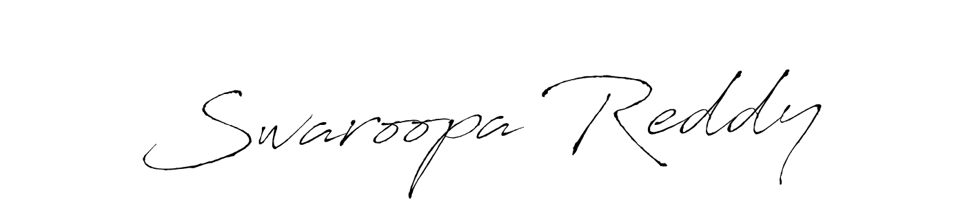 How to make Swaroopa Reddy name signature. Use Antro_Vectra style for creating short signs online. This is the latest handwritten sign. Swaroopa Reddy signature style 6 images and pictures png